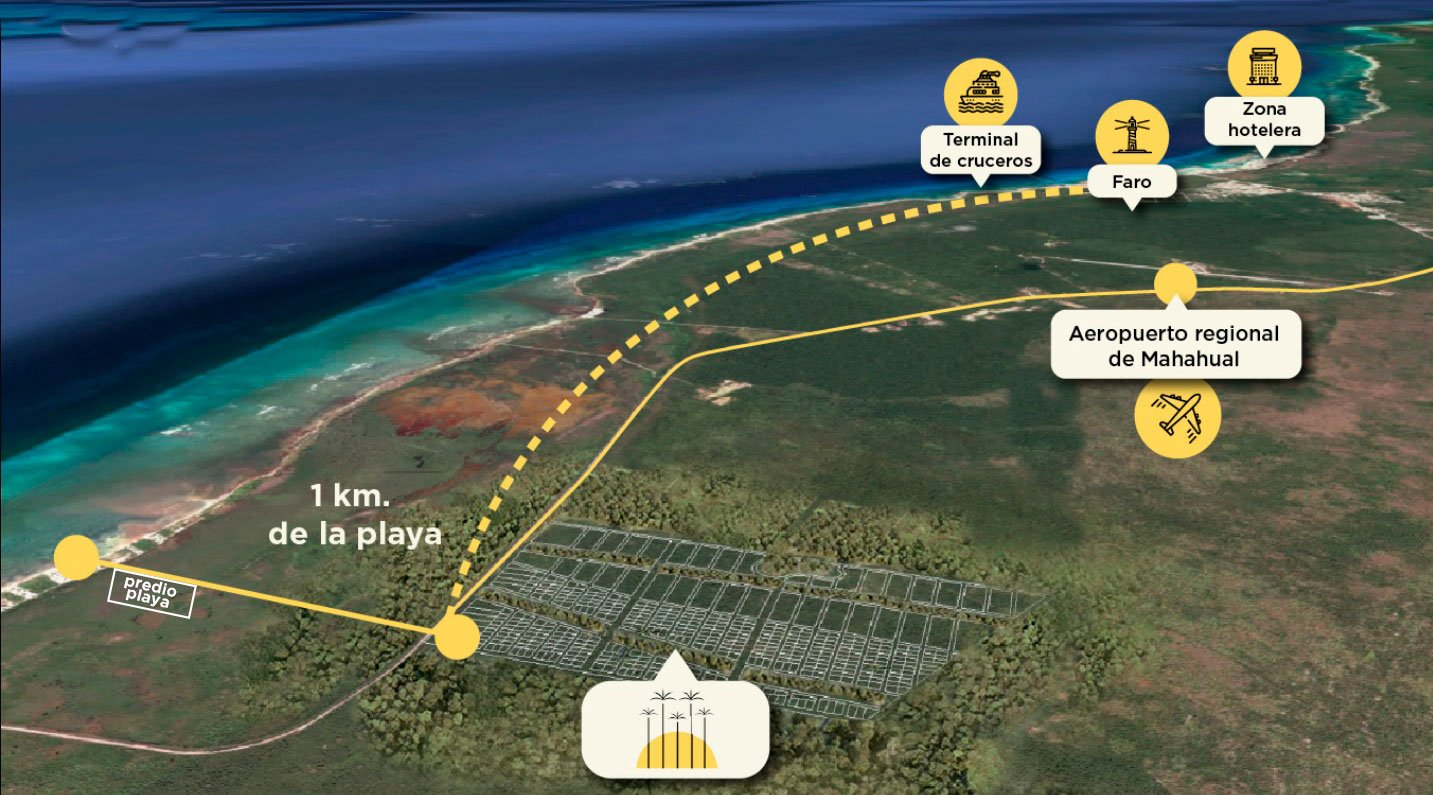 Terreno Habitacional en Venta en Terrenos de Inversión en Venta en Paraíso, Mahahual | Lotes de 600 m², Mahahual